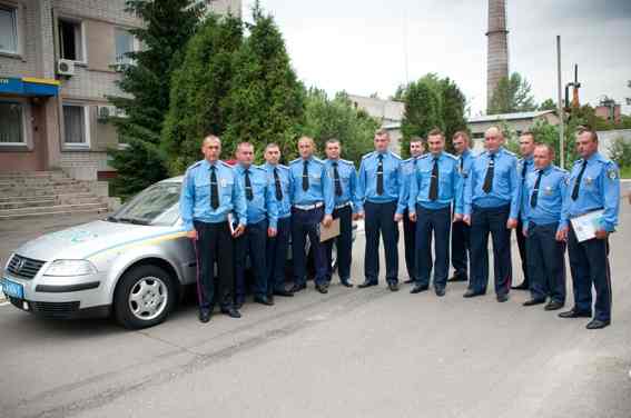 У Черкасах урочисто зустріли 10 даішників, які охороняли дороги під час АТО на Луганщині