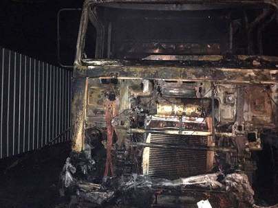 На пожежі у вантажівці в Звенигородському районі загинув чоловік 